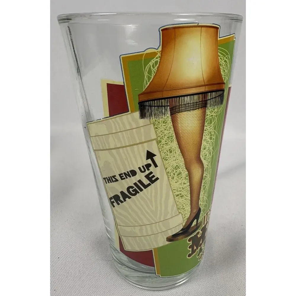 A Christmas Story 4pc 16oz Glass Cup Set